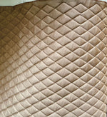 Load image into Gallery viewer, Mocha Suede Quilted Auto Headliner Headboard Fabric with 3/8" Foam Backing Upholstery 58" Wide
