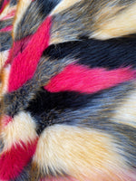 Load image into Gallery viewer, Faux Fur Short PIle tribal fabric per yard 60" wide
