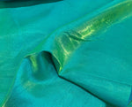 Load image into Gallery viewer, Kelly peacock shimmer  Shantung Dupioni Faux Silk fabric per yard
