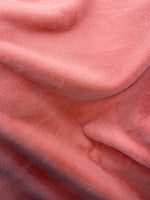 Load image into Gallery viewer, Dusty rose plush thick minky bunny  fabric / 58" Wide / Sold by the Yard
