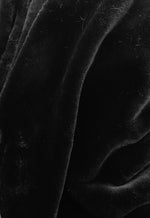 Load image into Gallery viewer, Black plush thick minky bunny fabric / 58" Wide / Sold by the Yard
