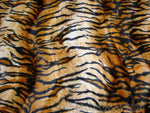 Load image into Gallery viewer, Siberian Tiger Dark Gold Animal print Velboa Fabric BY THE YARD 60" Wide
