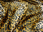 Load image into Gallery viewer, Golden Leopard Animal Print, Velboa Upholstery Fabric BY THE YARD 60" Wide
