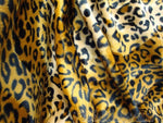 Load image into Gallery viewer, Golden Leopard Animal Print, Velboa Upholstery Fabric BY THE YARD 60" Wide
