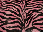 Load image into Gallery viewer, pink Zebra Velboa Animal print Drapery Upholstery Fabric BY THE YARD 60" Wide
