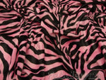 Load image into Gallery viewer, pink Zebra Velboa Animal print Drapery Upholstery Fabric BY THE YARD 60" Wide
