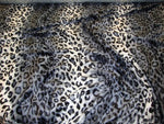 Load image into Gallery viewer, Grey Leopard Cheetah Animal Print Velboa Upholstery Fabric BY THE YARD 60" Wide
