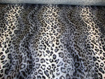 Load image into Gallery viewer, Grey Leopard Cheetah Animal Print Velboa Upholstery Fabric BY THE YARD 60" Wide
