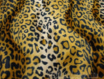 Load image into Gallery viewer, Golden Leopard Animal Print, Velboa Upholstery Fabric BY THE YARD 60" Wide
