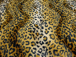 Load image into Gallery viewer, Golden Leopard Animal Print, Velboa Upholstery Fabric BY THE YARD 60" Wide

