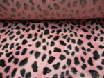 Load image into Gallery viewer, pink Dalmatian spots Animal print Velboa Fabric BY THE YARD 60" Wide Drapery, Upholstery, Clothing Fabric
