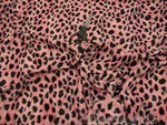 Load image into Gallery viewer, pink Dalmatian spots Animal print Velboa Fabric BY THE YARD 60" Wide Drapery, Upholstery, Clothing Fabric
