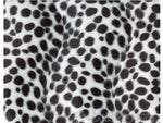 Load image into Gallery viewer, black white Dalmatian spots Animal print Velboa Fabric  60" Wide
