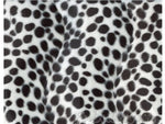 Load image into Gallery viewer, Black Dalmatian spots Velboa Fabric by the yard 60" Wide
