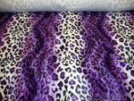 Load image into Gallery viewer, purple Leopard Cheetah spots Animal Print Velboa Upholstery Fabric BY THE YARD 60" Wide
