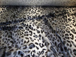 Load image into Gallery viewer, Grey Leopard Cheetah Animal Print Velboa Upholstery Fabric BY THE YARD 60" Wide
