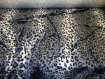 Load image into Gallery viewer, Grey Leopard Cheetah Animal Print Velboa Upholstery Fabric BY THE YARD 60" Wide

