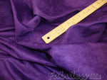 Load image into Gallery viewer, 58"  Wide Purple Polyester micro faux suede upholstery fabric by the yard
