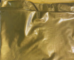 Load image into Gallery viewer, STRETCH Vinyl dark gold Wet Clothing fabric per yard 58” Wide sold by the yard
