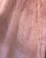 Load image into Gallery viewer, Ice pink plush thick minky bunny fabric / 58" Wide / Sold by the Yard
