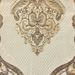 Load image into Gallery viewer, Damask on Cream Renaissance Jacquard  Upholstery drapery fabric by the yard
