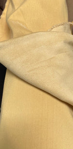 Load image into Gallery viewer, Sunshine light yellow micro suede upholstery fabric BY THE YARD 58" Wide No Stretch
