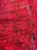 Load image into Gallery viewer, Red stretch lace By The Yard Wedding, Prom, Dresses, Lingerie, Pageant
