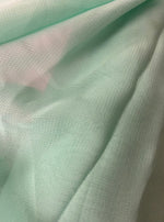 Load image into Gallery viewer, Chiffon Sheer mint color 60" Wide Fabric By The yard
