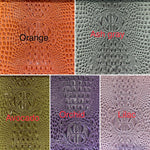 Load image into Gallery viewer, Swamp Embossed Vinyl Fabric – Automotive Upholstery Material – Crocodile Faux Leather – Car Seats, Door Panels, Headliners by the Yard

