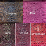Load image into Gallery viewer, Swamp Embossed Vinyl Fabric – Automotive Upholstery Material – Crocodile Faux Leather – Car Seats, Door Panels, Headliners by the Yard
