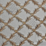 Load image into Gallery viewer, Taupe Diamond Renaissance Jacquard  Upholstery drapery fabric by the yard
