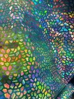 Load image into Gallery viewer, Hologram Reptile Snake Scales Nylon Spandex Fabric 58" wide
