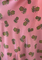 Load image into Gallery viewer, pineapple On pink spandex Swimsuit clothing Fabric by the yard
