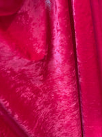 Load image into Gallery viewer, Fuchsia hot pink Crushed Stretch Ice Velvet Clothing Dress Spandex 4-WAY Stretch Fabric
