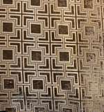 Load image into Gallery viewer, Mocha geometry Chenille Upholstery Drapery fabric by the yard 57" Wide
