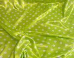 Load image into Gallery viewer, quarter inch round and oval polka dot charmeuse Fabric / 58" WIDE / sold by the yard
