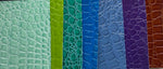 Load image into Gallery viewer, Crocodile animal vinyl faux leather Fabric fabric by yard
