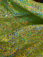 Load image into Gallery viewer, Stretch Reptile Snake Scales Nylon Spandex Fabric dance swimsuits 58" wide  Sportswear, Athletic
