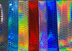 Load image into Gallery viewer, Holographic Cobra Glossy vinyl Fabric Material by the yard
