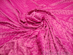 Load image into Gallery viewer, Minky dimple dot fuchsia soft fabric BY THE YARD 60 " Wide
