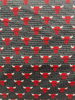 Load image into Gallery viewer, 100 % Cotton Fabric - 45 " Wide - Bulls theme #2 flag, children clothing, pillows, bedding, costume
