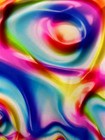 Load image into Gallery viewer, Multi Dazed pastel swirl stretch spandex SOLD BY YARD 60 inches wide
