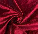 Load image into Gallery viewer, WINE Stretch Velvet Fabric By The Yard | 58’’ wide
