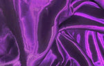 Load image into Gallery viewer, Purple bridal Satin Fabric by the Yard  60" Wide | Bridal satin Fabrics | Bridal Wedding
