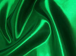 Load image into Gallery viewer, Kelly green bridal shiny satin polyester fabric  60" wide
