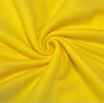 Load image into Gallery viewer, Fleece, Bright yellow Solid Fabric Sold By The Yard 60" Wide
