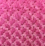 Load image into Gallery viewer, Hot pink Rosebud floral fur soft fabric BY THE YARD 60" Wide
