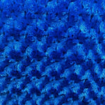 Load image into Gallery viewer, Royal blue Rosebud floral fur soft fabric BY THE YARD 60" Wide
