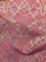 Load image into Gallery viewer, Violet rose jacquard damask upholstery furniture fabric by the yard

