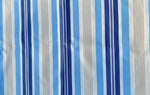 Load image into Gallery viewer, Outdoor Stripe BLUE Waterproof Canvas fabric 60" wide Sold By Yard
